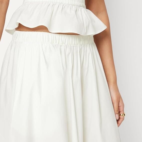 White Midi Skirt image 1